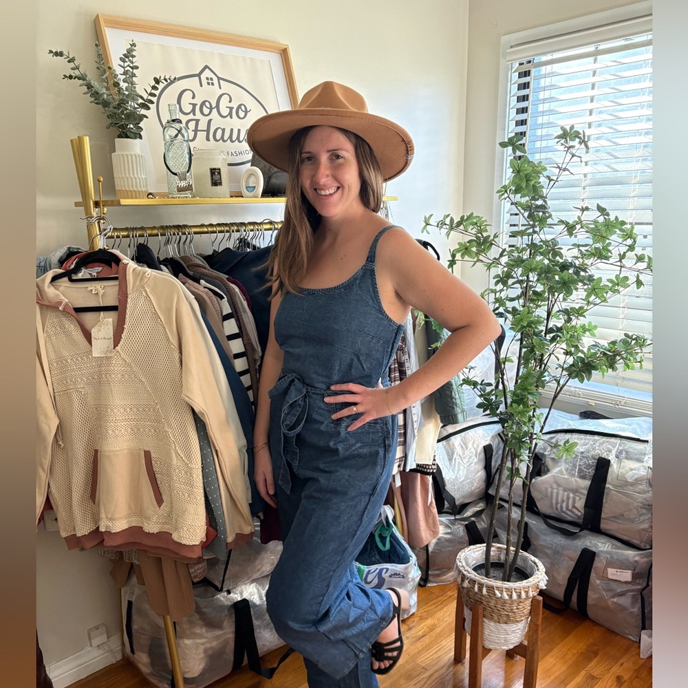 Indulge Blue Denim Jumpsuit